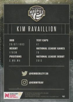 2018 Tap 'N' Play Suncorp Super Netball #41 Kim Ravaillion Back